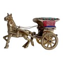 Brass Horse Cart Showpiece for Home Decor