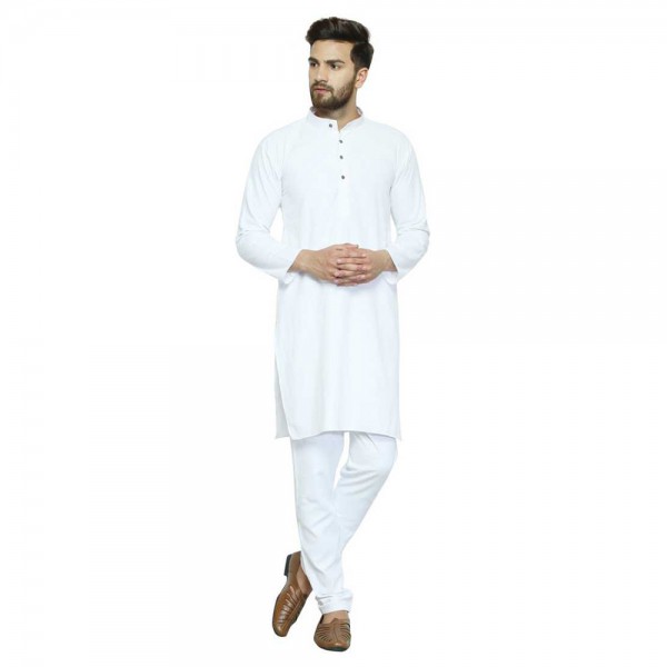 Men Kurta and Pyjama Set Cotton Blend